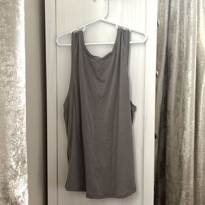Lululemon loose grey tank top, worn once, size: 2